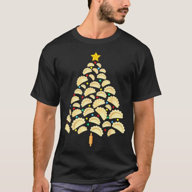 Erogi Tree Lish Christmas Food Funny Tee Men Women (Framsida)