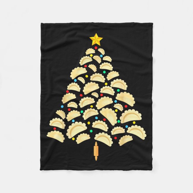 Erogi Tree Lish Christmas Food Funny Tee Men Women Fleecefilt (Framsidan)