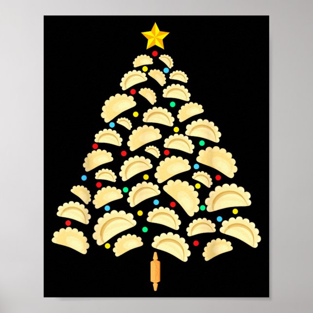 Erogi Tree Lish Christmas Food Funny Tee Men Women Poster (Framsidan)