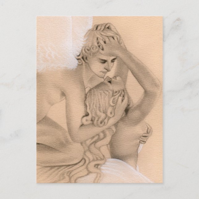 Eros och Psyche Postcard Vykort (Framsida)