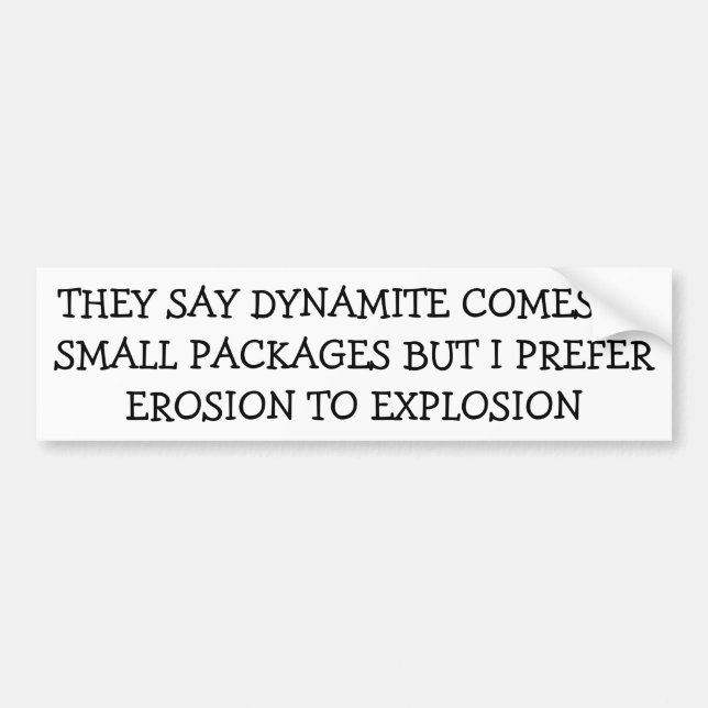 Erosion eller explosion? Small Paket Bildekal (Framsidan)