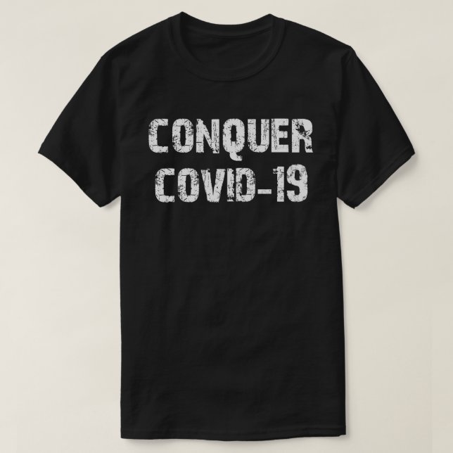 erövra covid 19 t shirt (Design framsida)