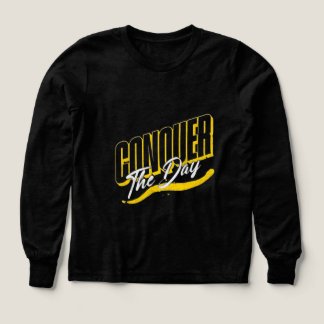 erövra dagen med motiv citat T-Shirt