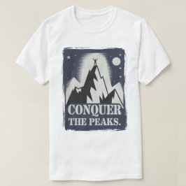 Erövra den mobila bergskonstruktionen för toppar t shirt