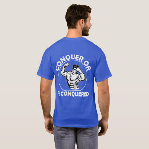 erövra eller erövra, gym, Fitness T Shirt