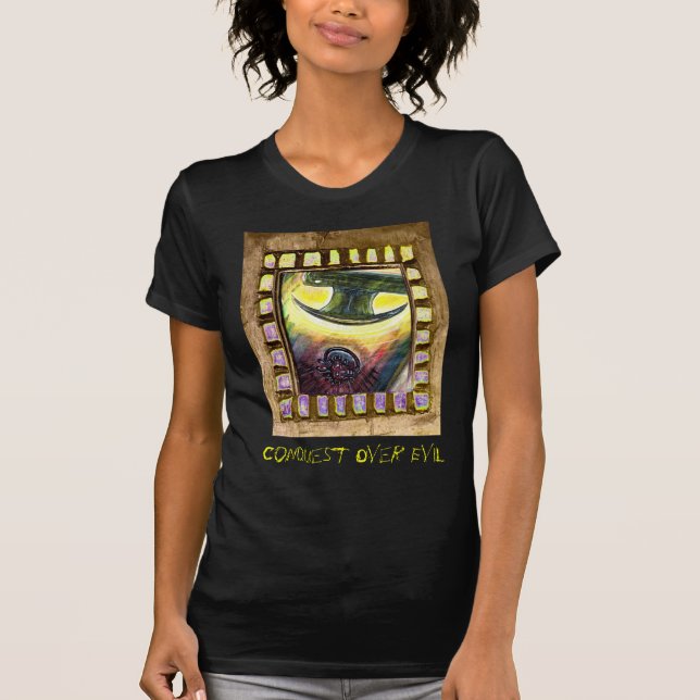 erövra över ondska tee shirt (Framsida)