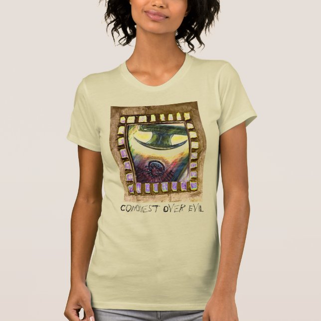 erövra över ondska tee shirt (Framsida)
