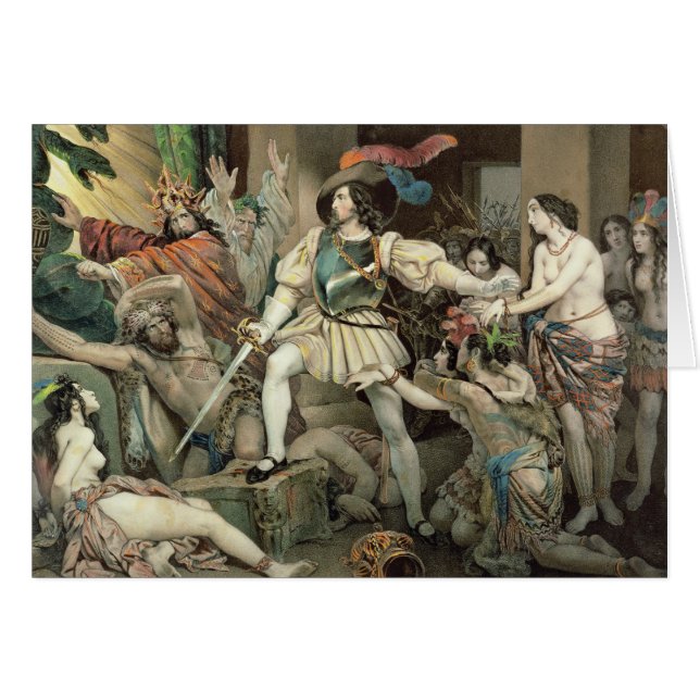 Erövring av Mexico Hälsningskort (Framsidan Horizontal)