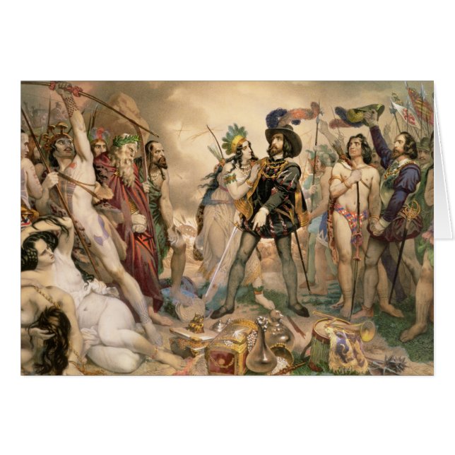 Erövring av Mexico Hälsningskort (Framsidan Horizontal)