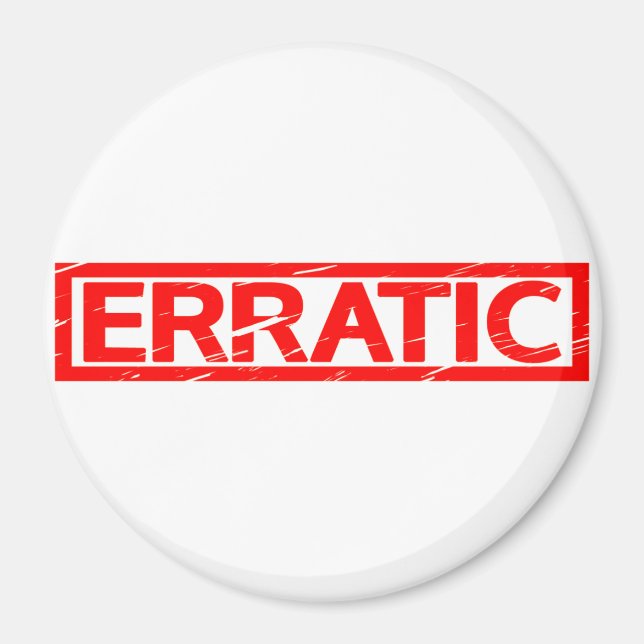 Erratic Frimärke Magnet (Framsidan)