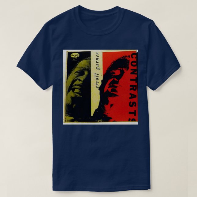 Erroll Garner Contrasts T Shirt (Design framsida)