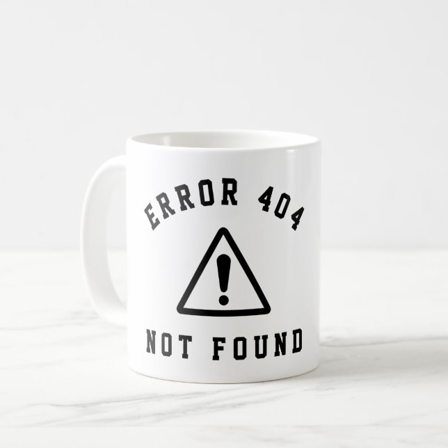 ERROR 404 - INTE FUNNET - ROLIG WEBBUTVECKLARE KAFFEMUGG (Framsida vänster)