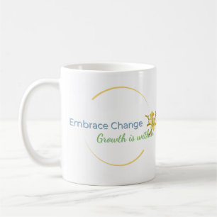 Ersätt ändring av Mugg-positiva Mindset-citattecke Kaffemugg