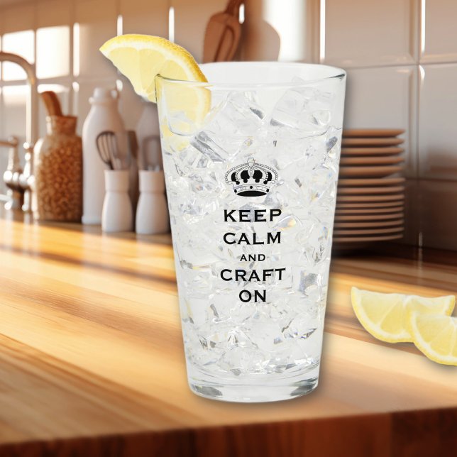 Ersätt CRAFT, Namn | Trendig Keep Calm Pint Glaskopp (Skapare uppladdad)