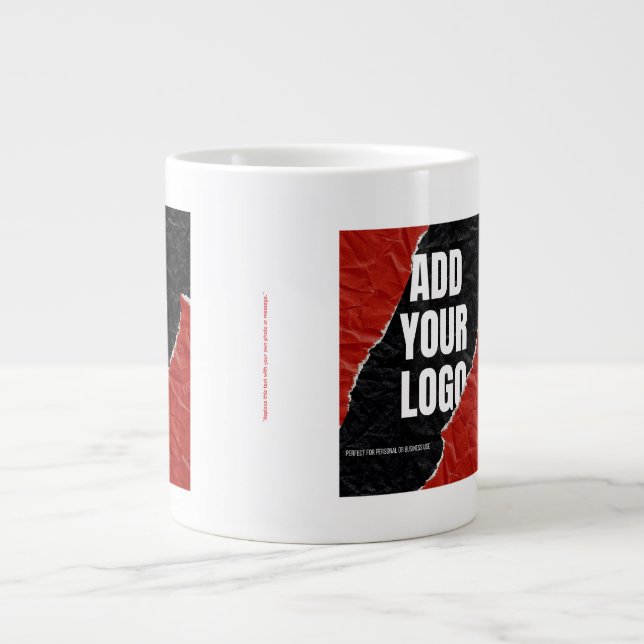 Ersätt denna text med ditt eget foto eller meddela jumbo mugg (Framsidan)