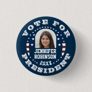 Ersätt foto Kampanj-mall Round Pinback Bu Knapp