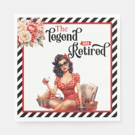 Ersatt Legend Pinup Pension Party Napkins Pappersservett