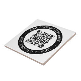 Ersätt med din egen uppladdade QR-kod eller bild Kakelplatta