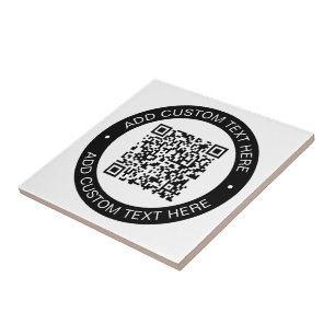 Ersätt med din egen uppladdade QR-kod eller bild Kakelplatta