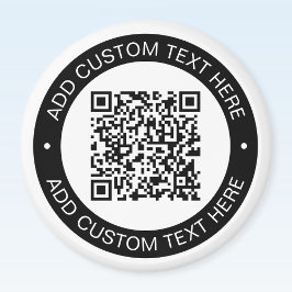 Ersätt med din egen uppladdade QR-kod eller bild Magnet