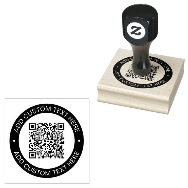 Ersätt med din egen uppladdade QR-kod eller bild Stämpel (Stämplad)