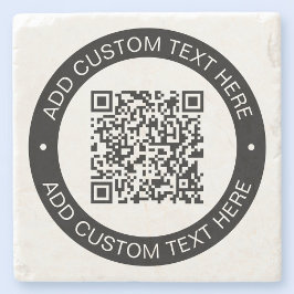 Ersätt med din egen uppladdade QR-kod eller bild Stenunderlägg