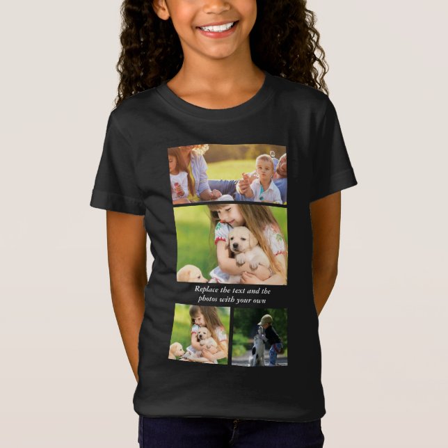 Ersätt text och foton med dina egna t shirt (Framsida)