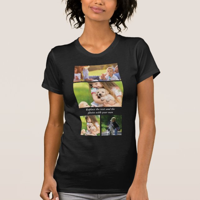 Ersätt text och foton med dina egna t shirt (Framsida)