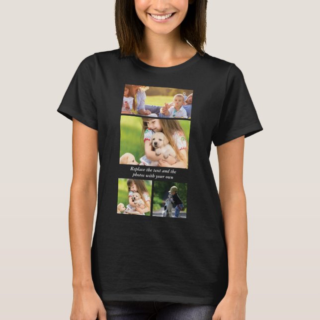 Ersätt text och foton med dina egna t shirt (Framsida)
