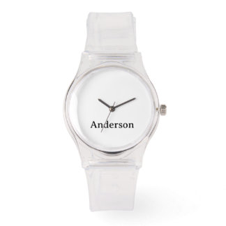 Ersätt text silikonrem klar armbandsur