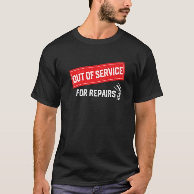 Ersättning för reparationsklient 1 efter ur drift t shirt (Framsida)