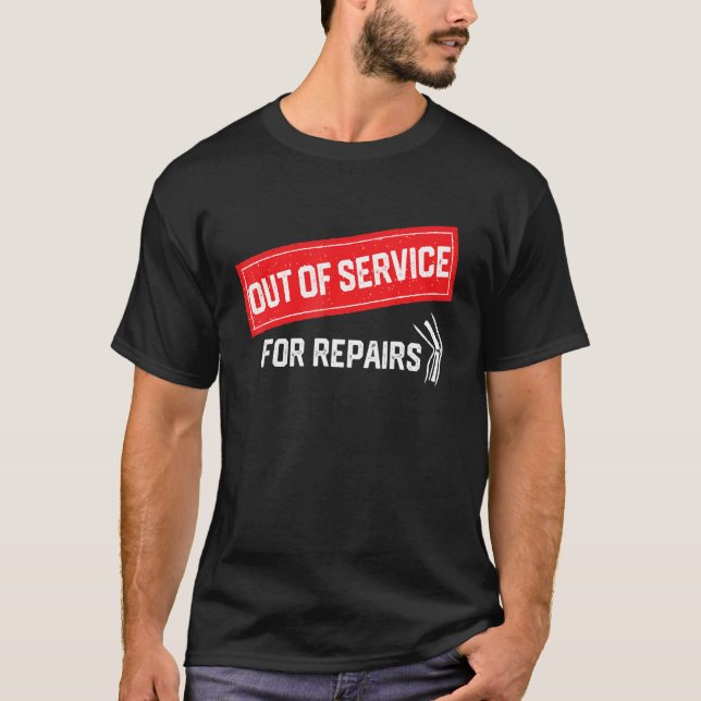 Ersättning för reparationskvitto efter driftstopp t shirt (Framsida)