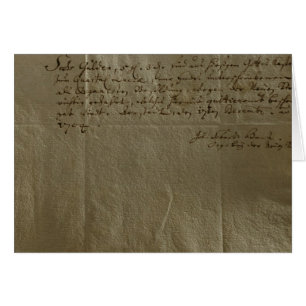 Ersättning kvitterar, 17th December, 1704 Hälsningskort