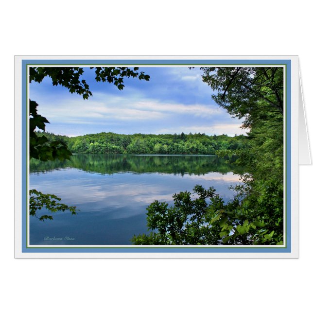 *Ersättning vid varje besvikelse: Walden Pond Hälsningskort (Framsidan Horizontal)