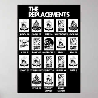 "Ersättningar" MVC III-lineup Poster