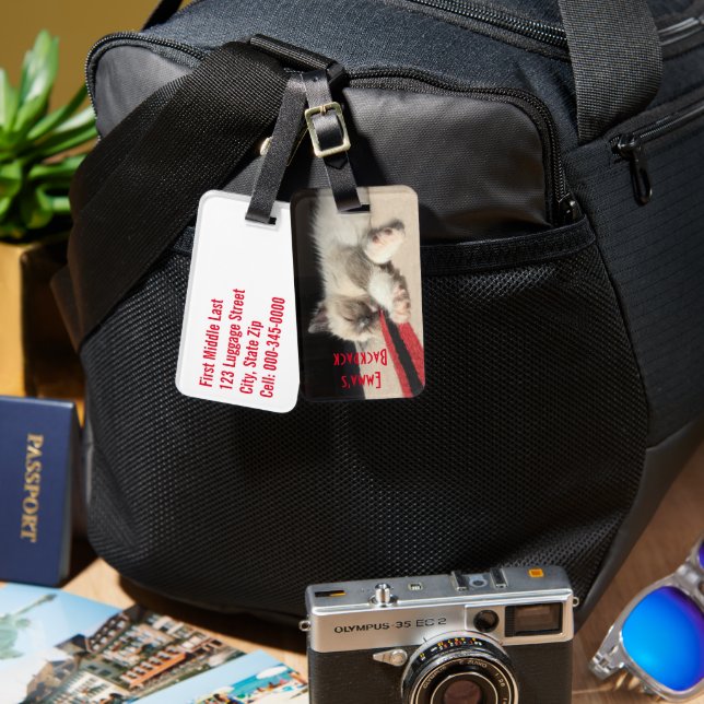 Ersättningsbar Anpassningsbar för fotolåda, spolan Bagagebricka (Fram & Baksida)