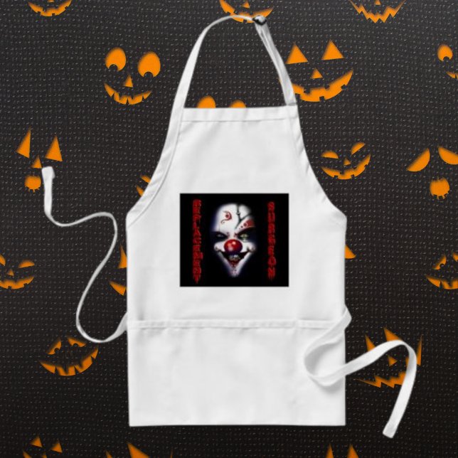 Ersättningskirurg Evil Clown Förkläde (Replacement Surgeon Evil Clown Adult Apron)