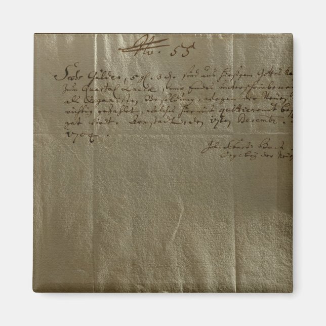 Ersättningsmottagning, 17 december, 1704 magnet (Framsidan)