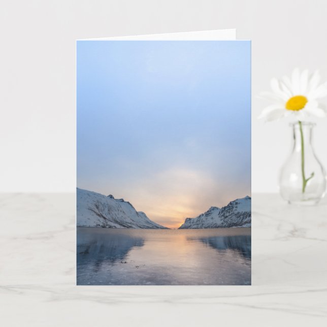 Ersfjorden Kvaloya Norge Kort (Liten växt)
