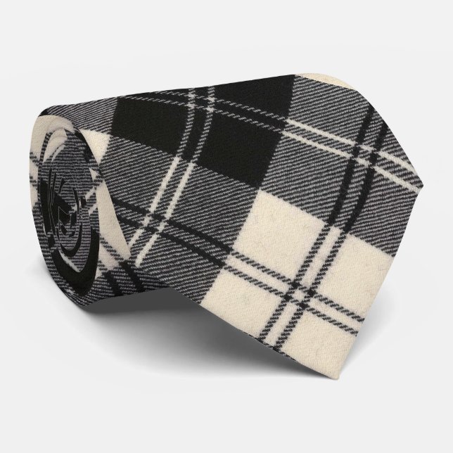 Erskine Black and White Original Scottish Tartan Slips (Rullad)