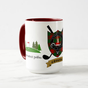 Erskine Klan Badge & Tartan Personlig Mugg