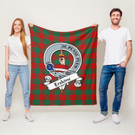 Erskine Klan Badge Tartan Play Fleecefilt