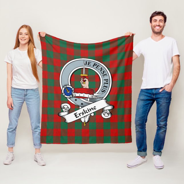 Erskine Klan Badge Tartan Play Fleecefilt (På plats)