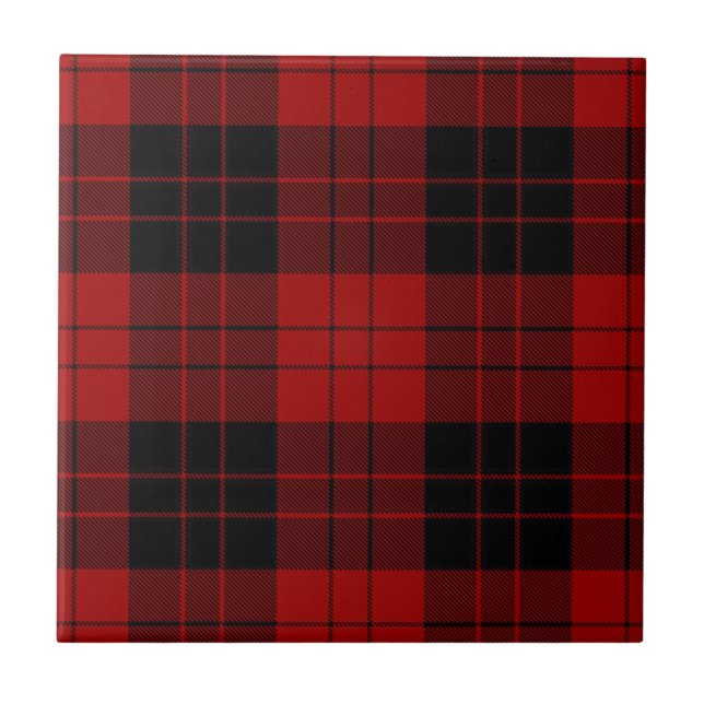 Erskine (Paton) Tartan Scottish Plaid Mönster Kakelplatta (Framsidan)