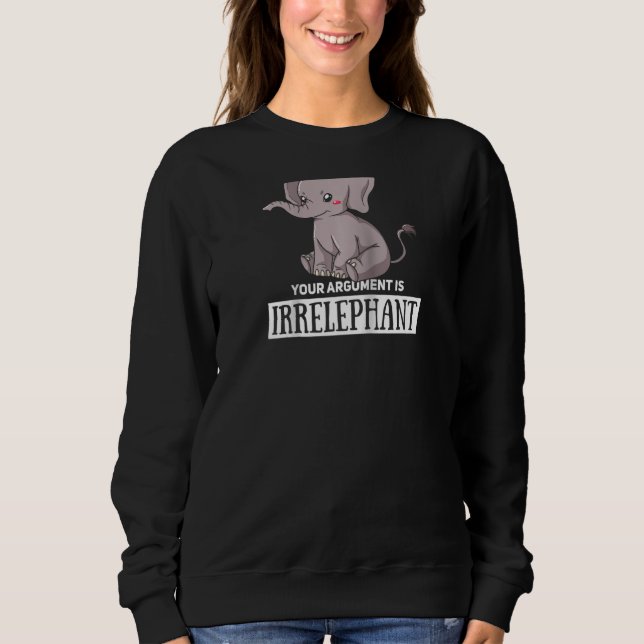 Ert argument är irrelevant, Elephant Cute Women K. T Shirt (Framsida)