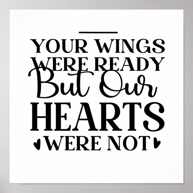 Ert Vingar var Redo, men våra hjärtan var inte Poster (Framsidan)