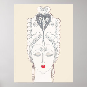 Erté - 20:e minnesmärket, Amoureuse Poster