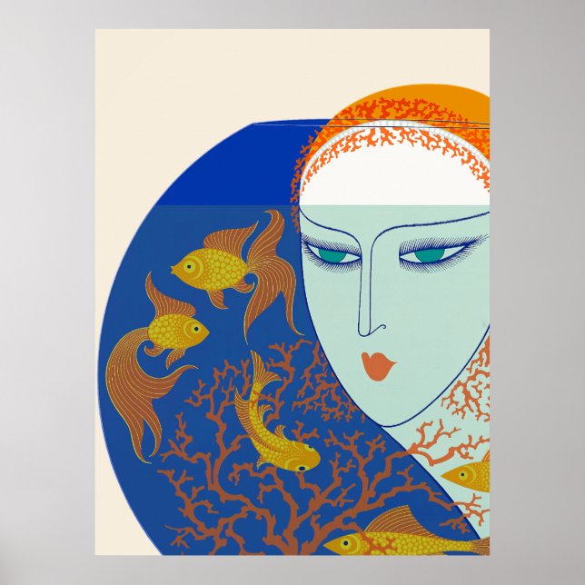 Erté - 20 påminde om svit, Fish Bowl Poster (Framsidan)
