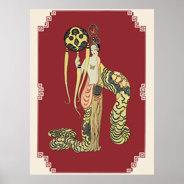 Erté - Asian Princess Suite, Bamboo Poster (Framsidan)