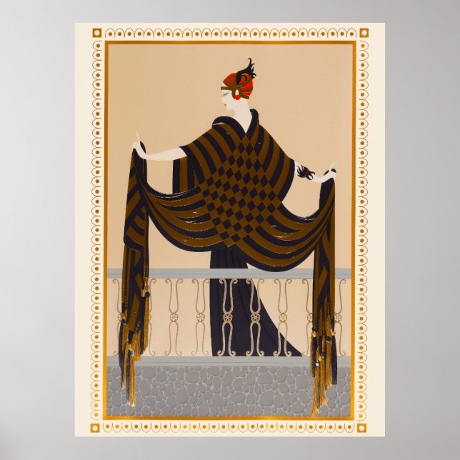Erté - Balcony Poster (Framsidan)